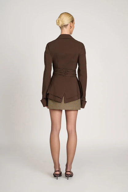 Draped Waist Shirt for Effortless Elegance and Waist Sculpting