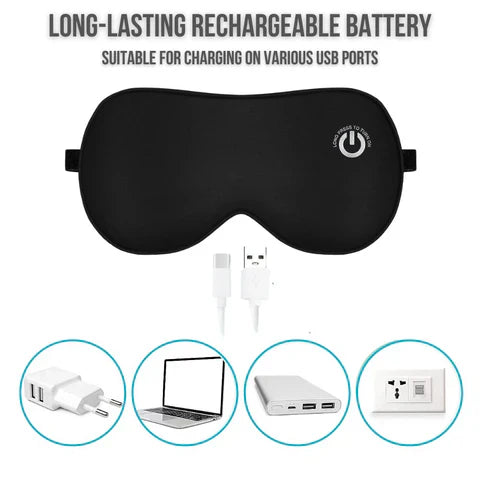 Rechargeable Heated Eye Mask for Relaxation and Comfort
