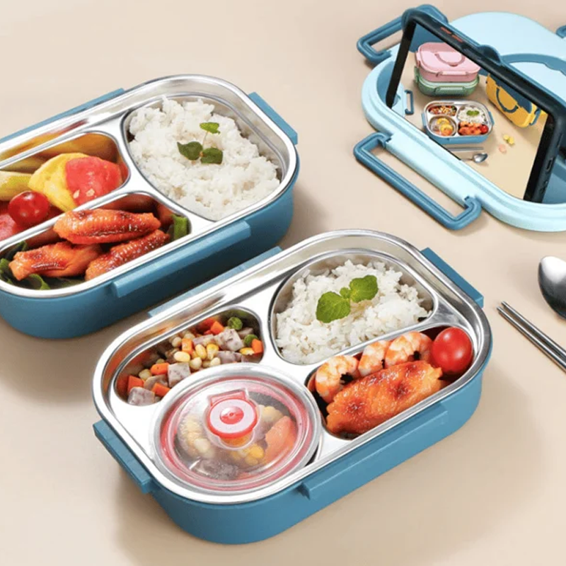 Stainless Steel Thermal Lunch Box for Food Storage
