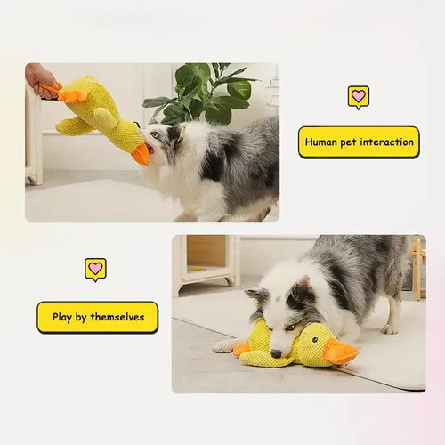 Calming Duck Dog Toy for Stress Relief and Comfort