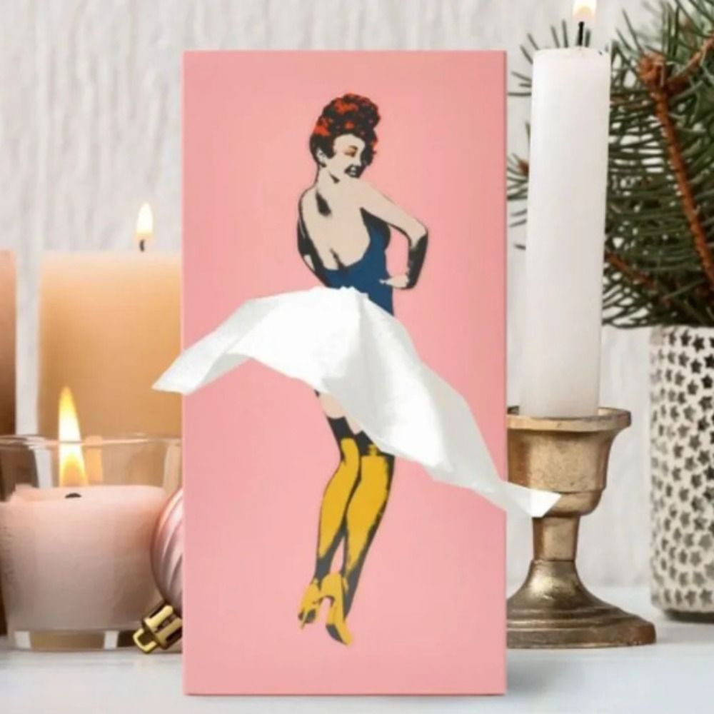 Flying Skirt Tissue Box Cover, Decorative Tissue Holder