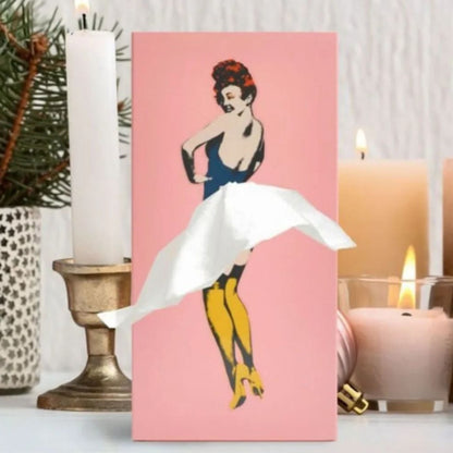 Flying Skirt Tissue Box Cover, Decorative Tissue Holder