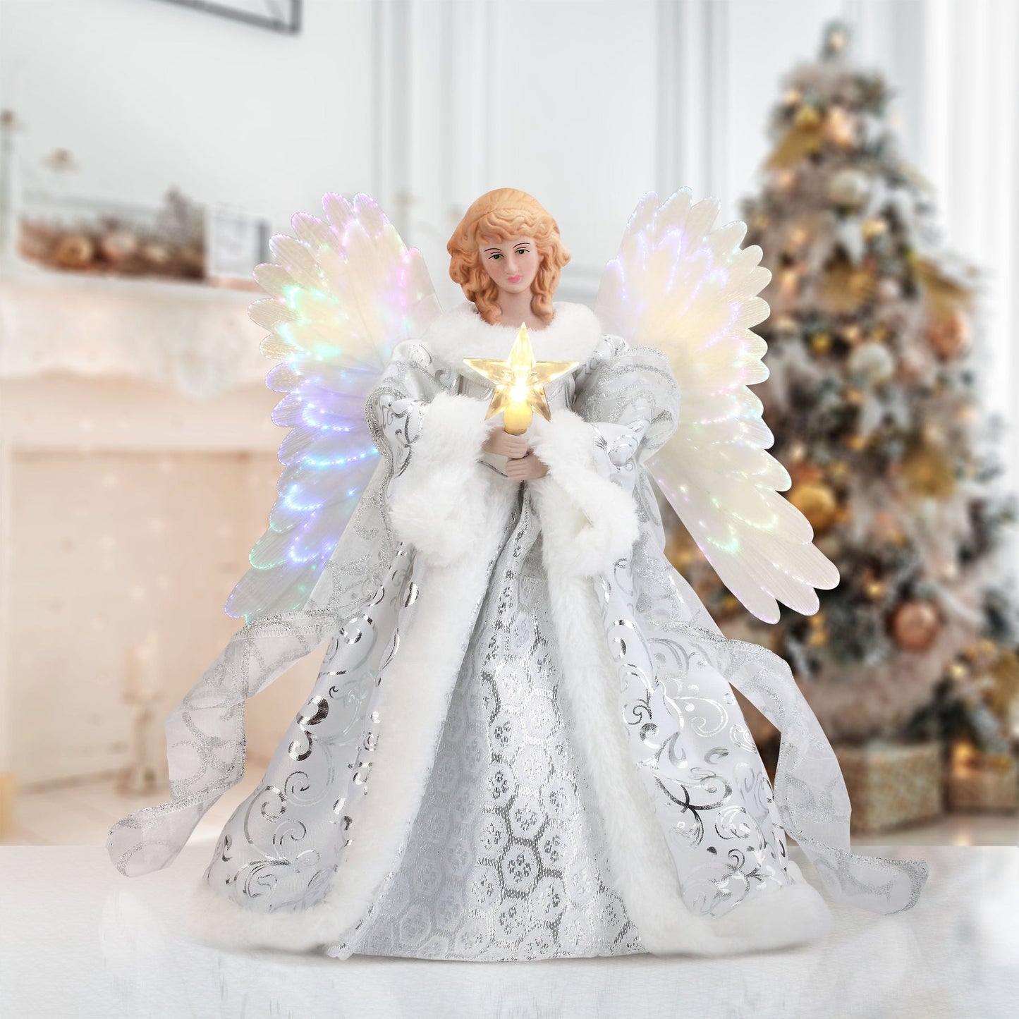 Heavenly Angel Animated Tree Topper