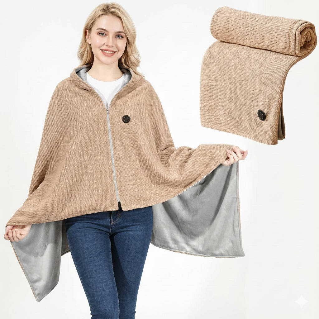 Heated Portable Shawl Blanket