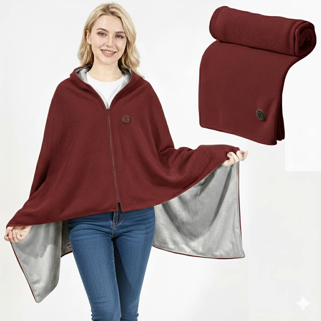 Heated Portable Shawl Blanket