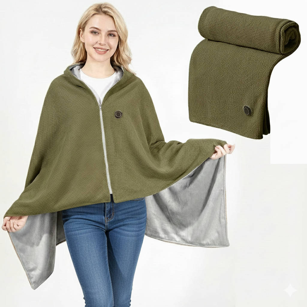 Heated Portable Shawl Blanket