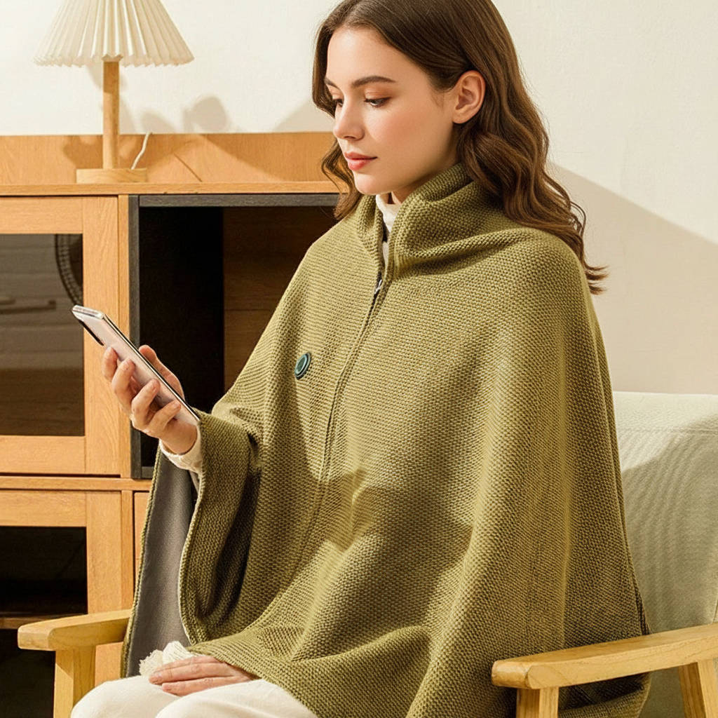 Heated Portable Shawl Blanket
