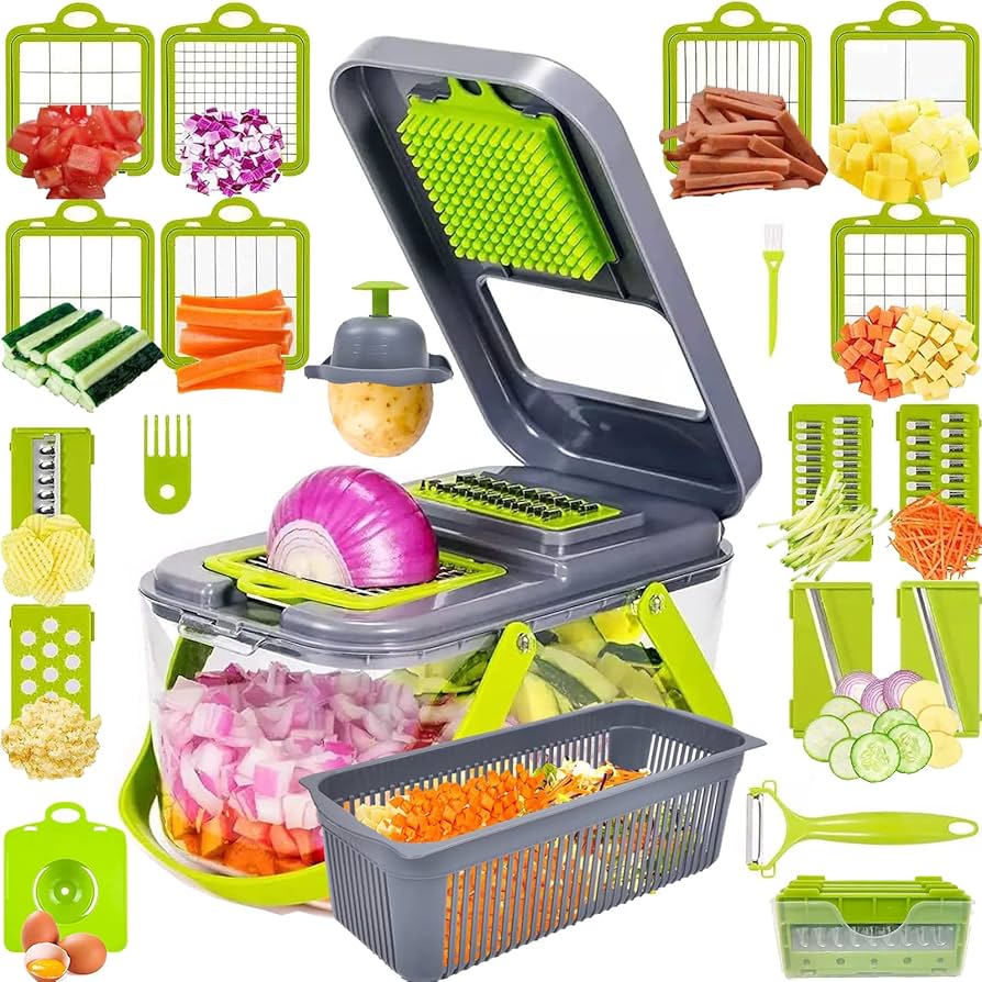 18-in-1 Vegetable Slicer with Multiple Cutting Options