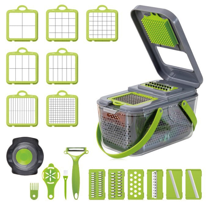 18-in-1 Vegetable Slicer with Multiple Cutting Options