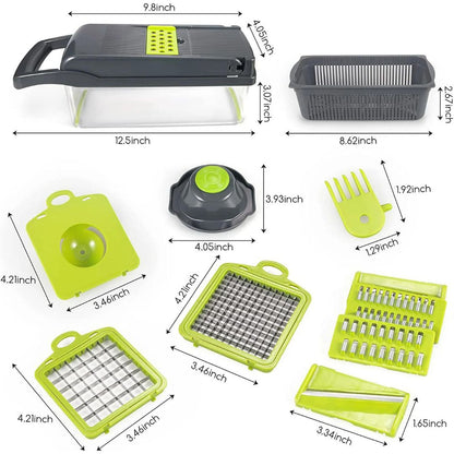 18-in-1 Vegetable Slicer with Multiple Cutting Options