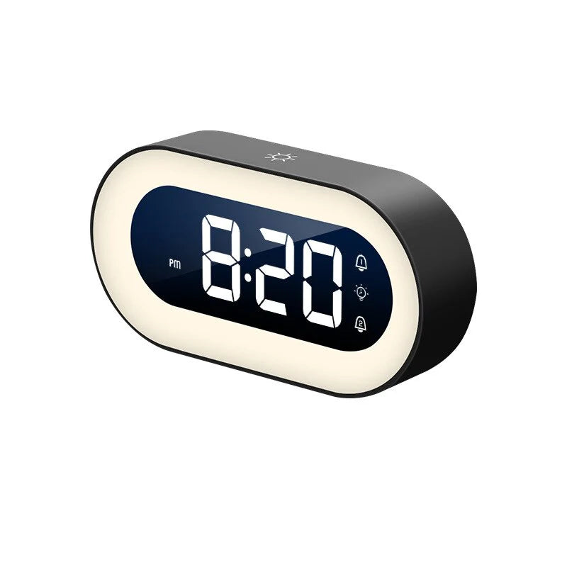 Gentle Light Alarm Clock with Gradual Brightness and Snooze Function