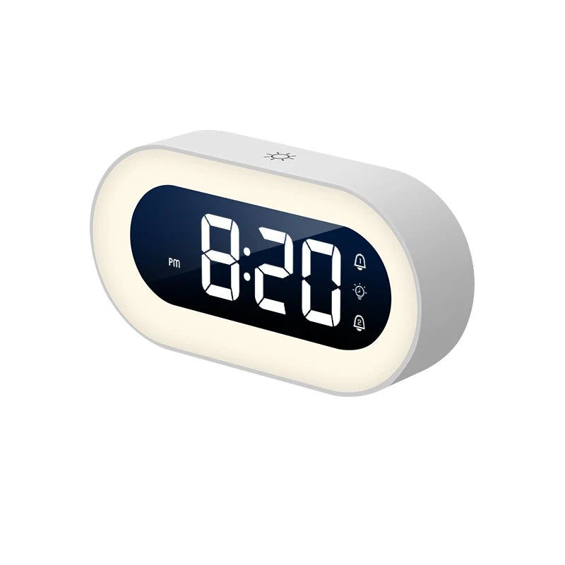 Gentle Light Alarm Clock with Gradual Brightness and Snooze Function