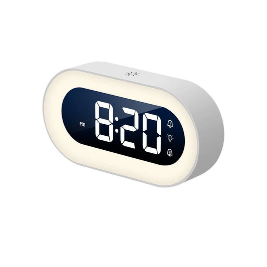 Gentle Light Alarm Clock with Gradual Brightness and Snooze Function