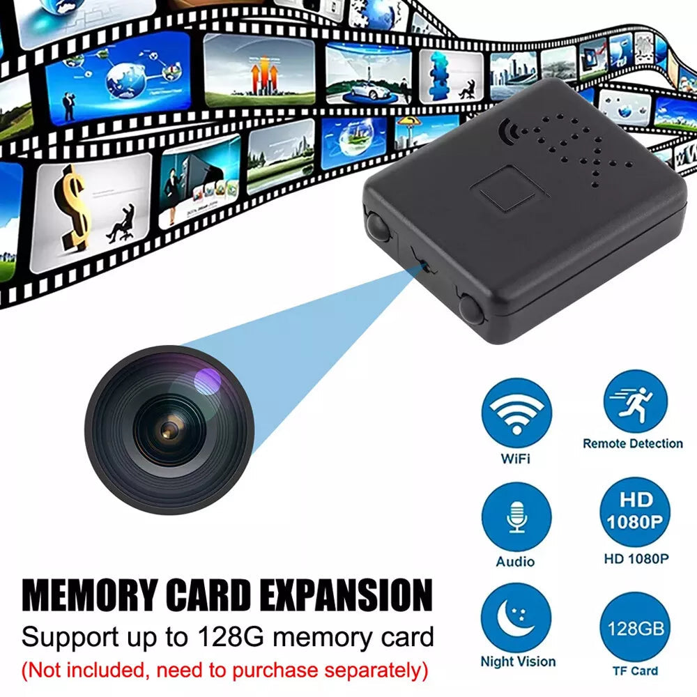 Micro HD Video Camera with WiFi, Audio Recording