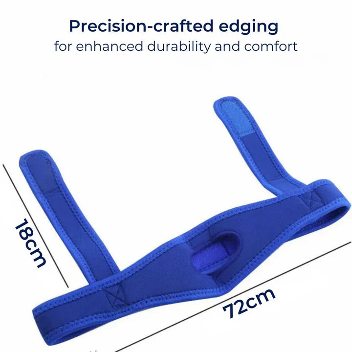 Full Head Chin Strap for Snoring and Sleep Apnea Support, Comfortable Night Use