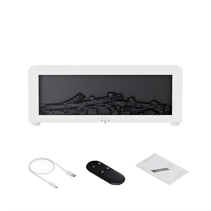 Air Humidifier and Purifier with Aromatherapy Flame Effect