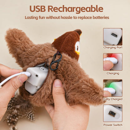 Interactive Bird Toy for Cats, ChirpBuddy