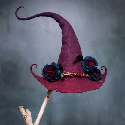 Felt Witch Hats for Halloween Party Decorations