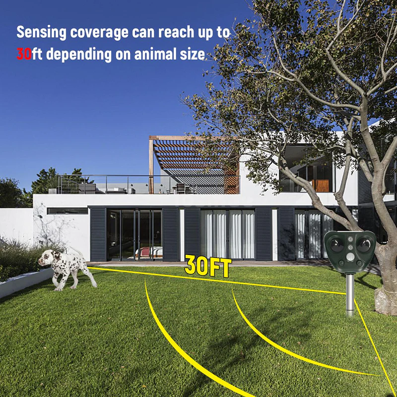 Solar Powered Ultrasonic Bird Repeller