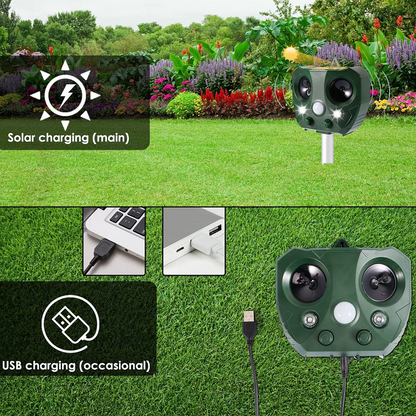 Solar Powered Ultrasonic Bird Repeller