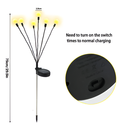 Solar Garden Firefly Lights, Decorative Outdoor Lighting