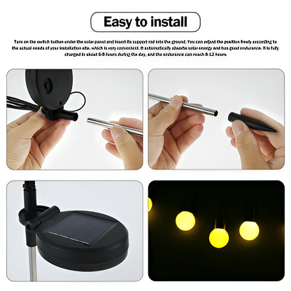 Solar Garden Firefly Lights, Decorative Outdoor Lighting