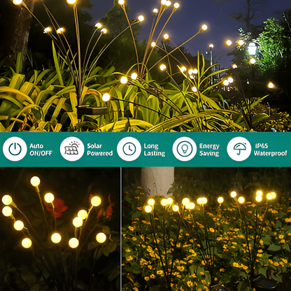 Solar Garden Firefly Lights, Decorative Outdoor Lighting