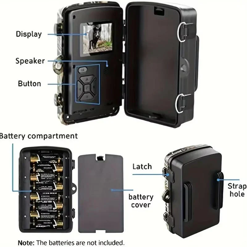 Night Vision Outdoor Wildlife Camera for Animal Monitoring