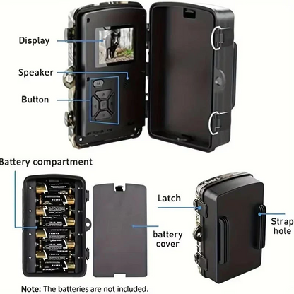 Night Vision Outdoor Wildlife Camera for Animal Monitoring