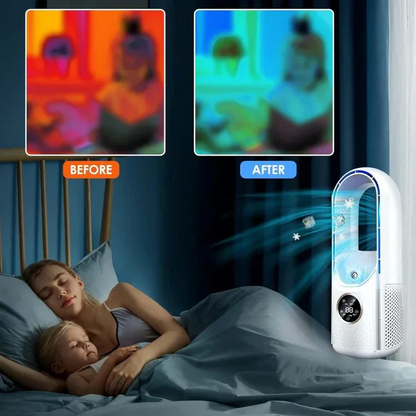 Blade Free Portable Air Conditioner, Silent Operation