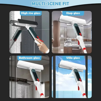 Telescopic Window Cleaner with Long Handle