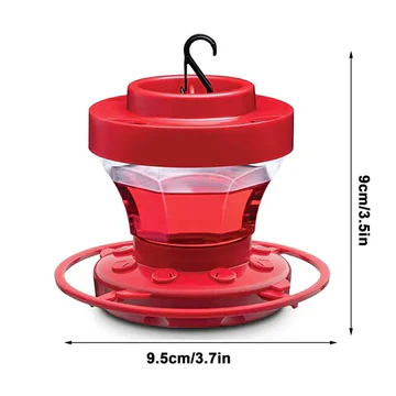 Hanging Hummingbird Water Feeders with Bee Proof Design and Perch