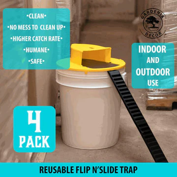Bucket Lid Mouse Trap, 4-Pack