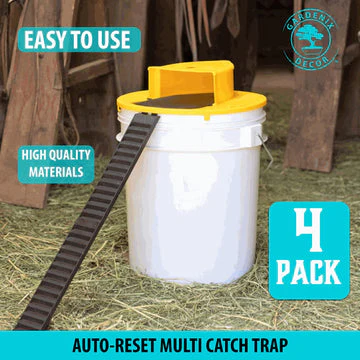 Bucket Lid Mouse Trap, 4-Pack