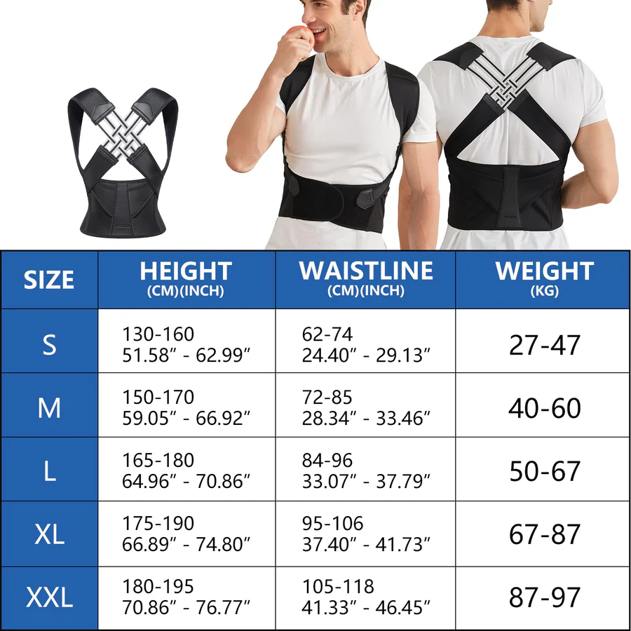 Back Posture Corrector for Improved Spine Alignment