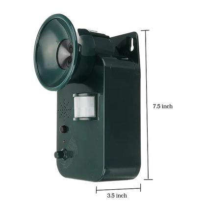9V DC Ultrasonic Cordless Pest Repeller for Outdoor Use, Covers 5000 Sq Ft