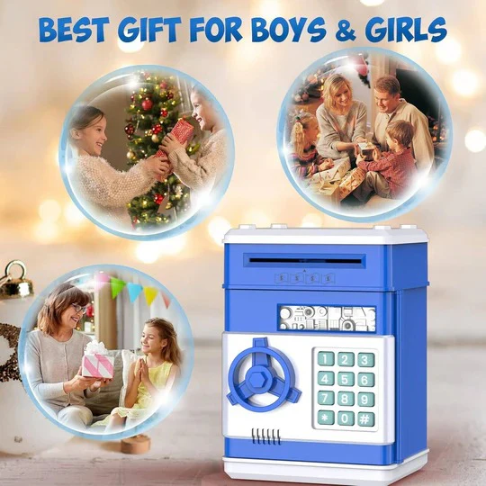 Kids Piggy Bank, Cute Design for Saving Coins