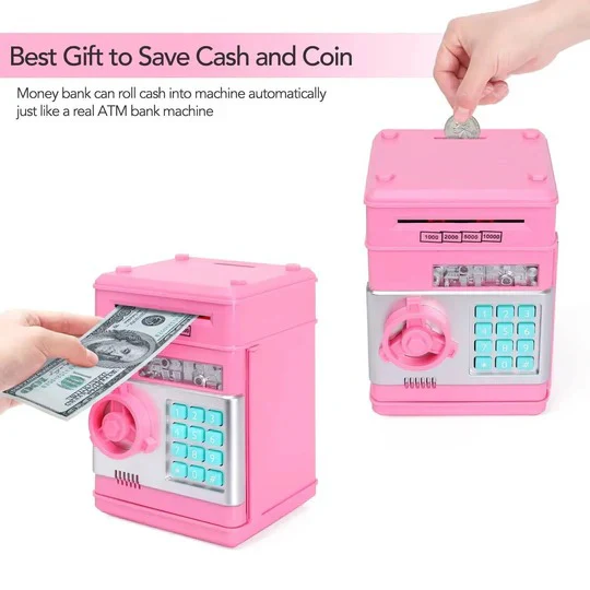 Kids Piggy Bank, Cute Design for Saving Coins