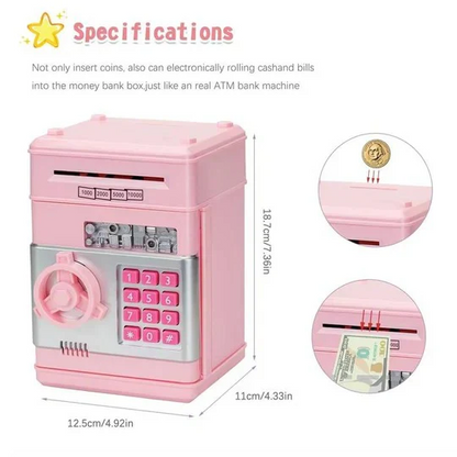 Kids Piggy Bank, Cute Design for Saving Coins