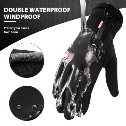 Unisex Touch Screen Winter Gloves, Thermal Insulated Design