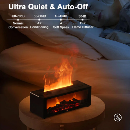 Air Humidifier and Purifier with Aromatherapy Flame Effect