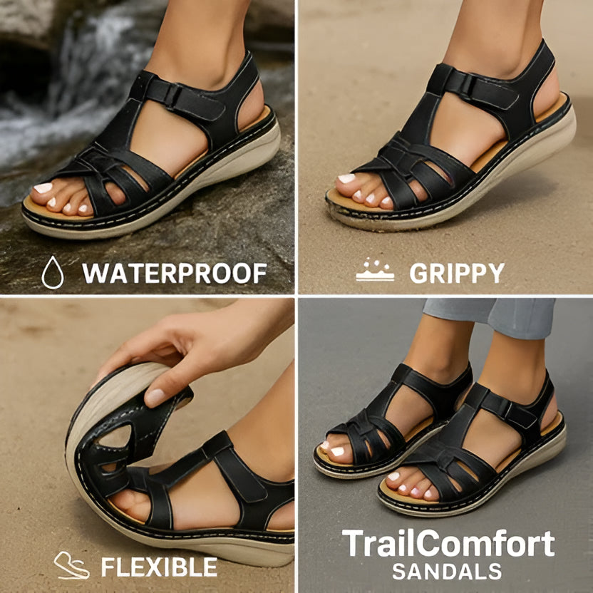 Comfort Sandals for Women with Cushioned Footbed and Arch Support