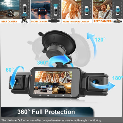 Wireless Car Dash Cam with Front and Rear Cameras, Night Vision