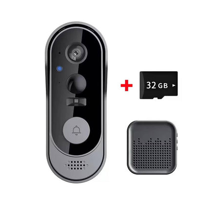 Wireless Smart Video Doorbell with High Definition Camera, No Subscription Required