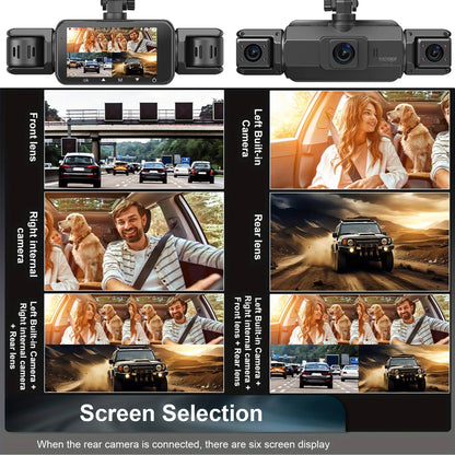 Wireless Car Dash Cam with Front and Rear Cameras, Night Vision