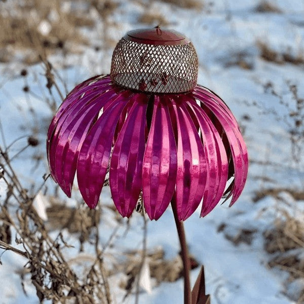 Coneflower Bird Feeder with Easy Fill Design