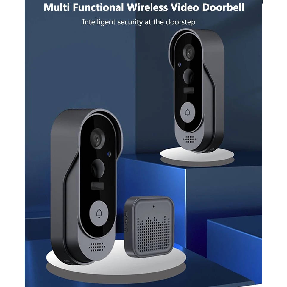 Wireless Smart Video Doorbell with High Definition Camera, No Subscription Required