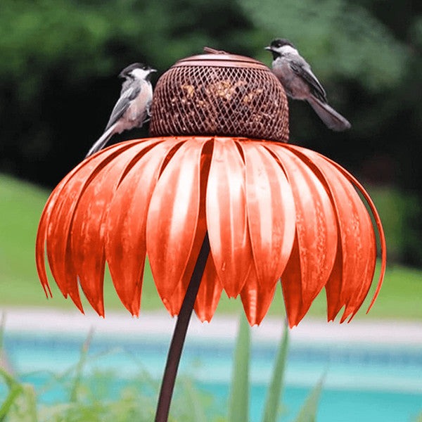Coneflower Bird Feeder with Easy Fill Design