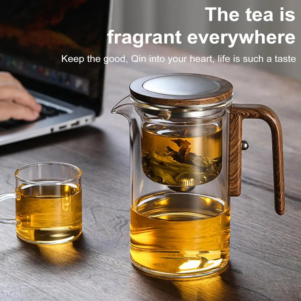 Water Separation Glass Teapot with Infuser