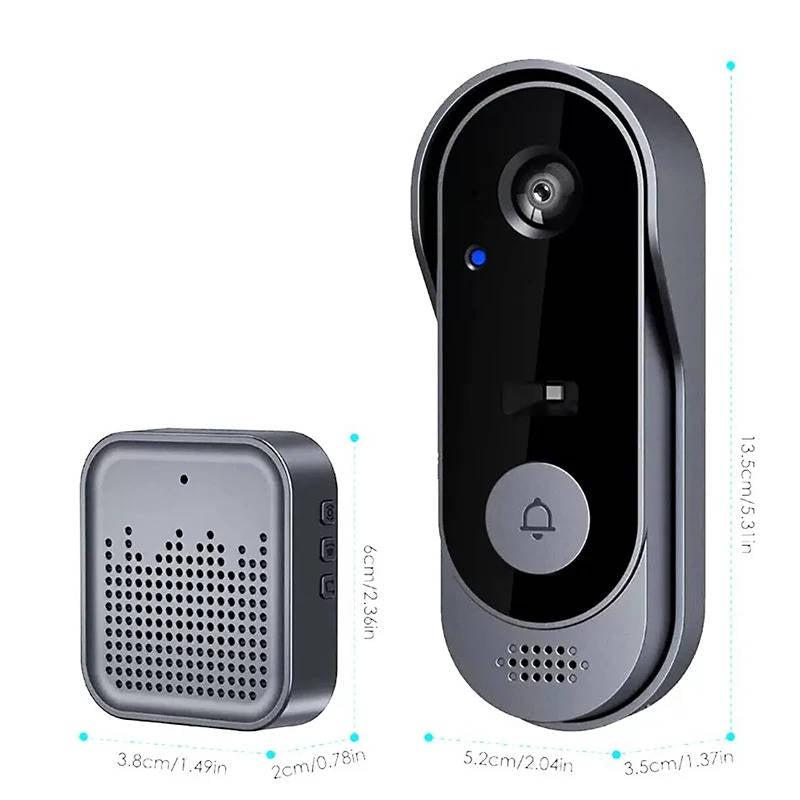 Wireless Smart Video Doorbell with High Definition Camera, No Subscription Required